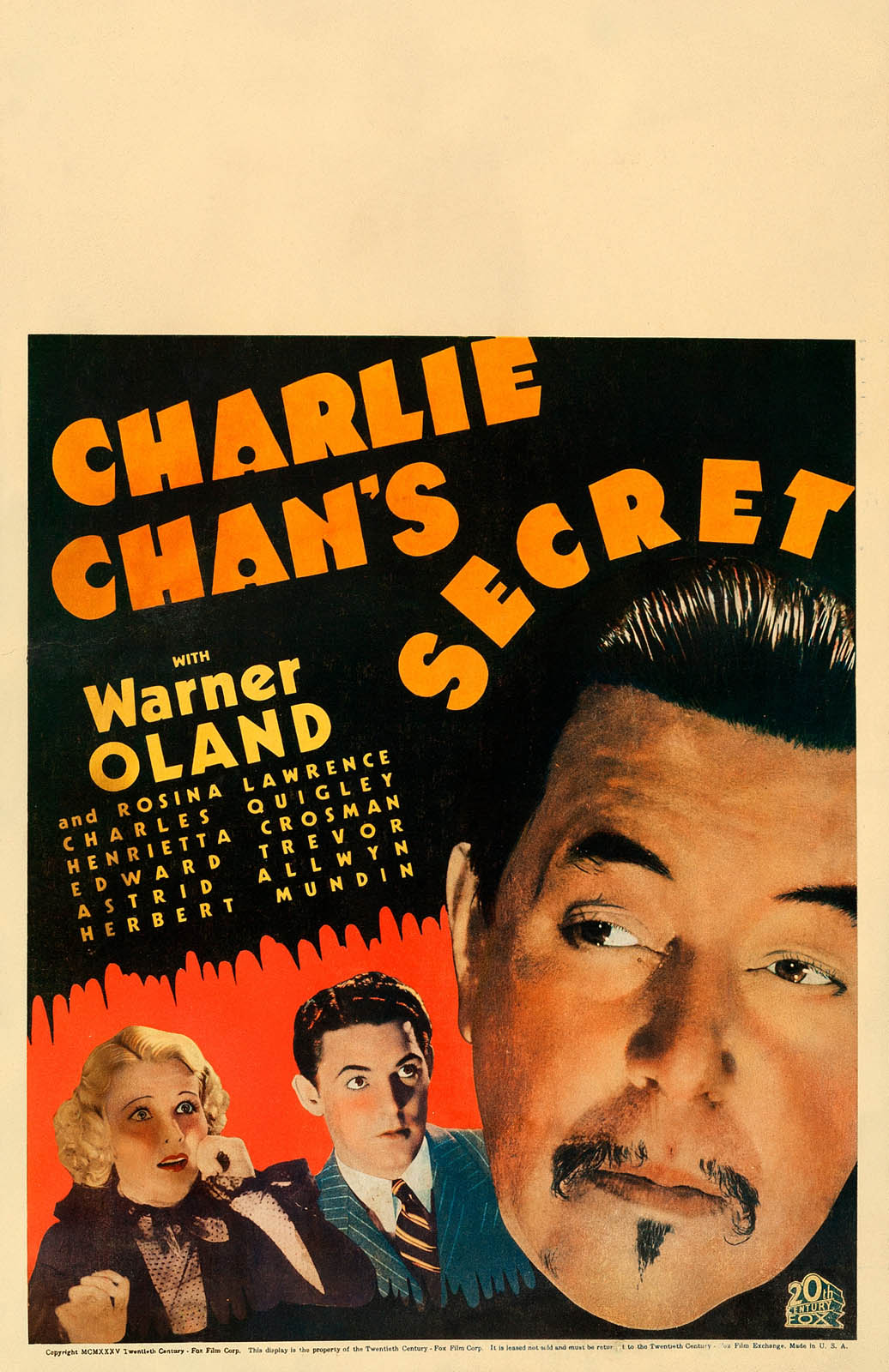 CHARLIE CHAN\'S SECRET